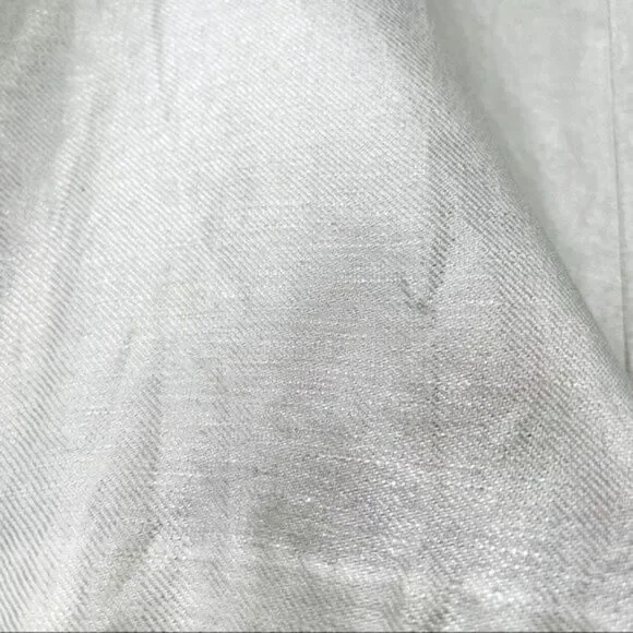 Alberto Makali Shorts Linen silver Metallic shorts high rise size8 BoxF - Picture 2 of 6